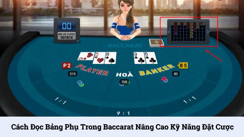 Cách đọc bảng phụ trong Baccarat nâng cao kỹ năng đặt cược