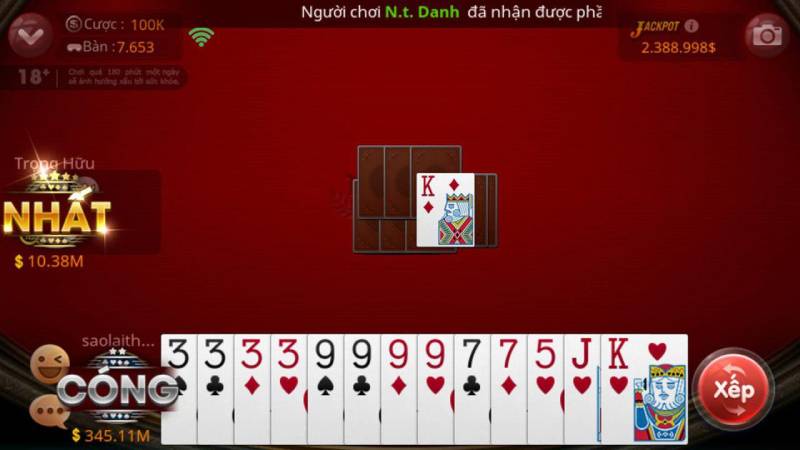 Tiến lên được nhiều người chơi tại game bài Splay