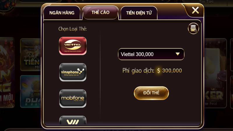 Rút tiền Splay qua thẻ cào